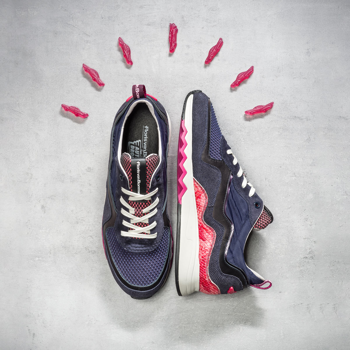 Van Bommel Floris van Bommel zwarte veterschoen online kopen.