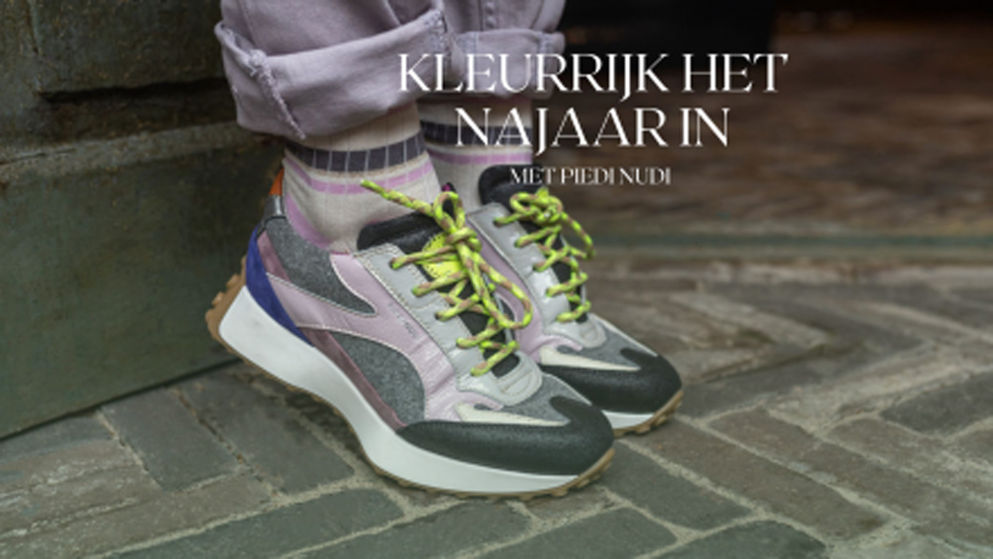 Kleurrijk het najaar in met sneakers van Piedi Nudi.