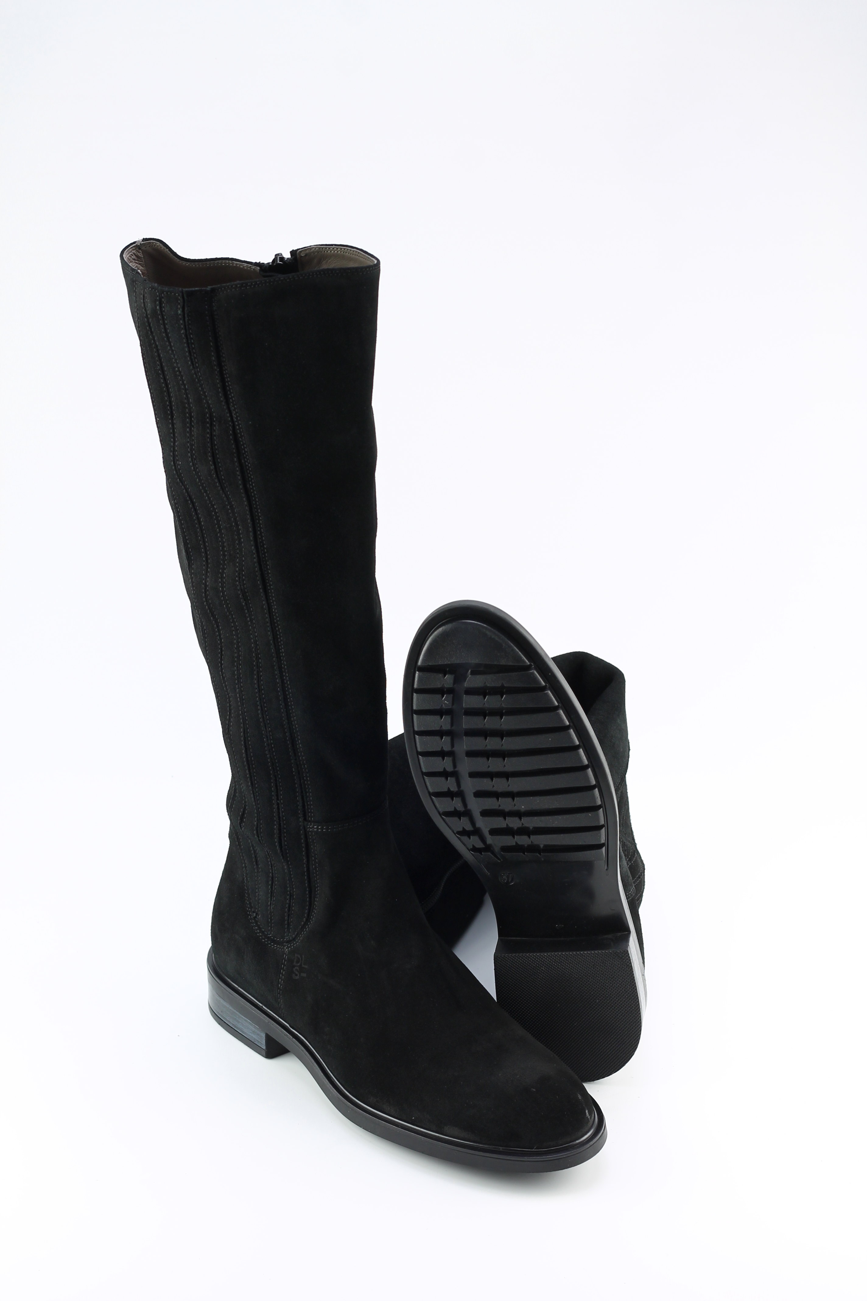 The Ravens Big Silhouette Trainer 黒 Ｌサイズ DL Sport 6829 zwart dames dames comfort lange laarzen | Theo