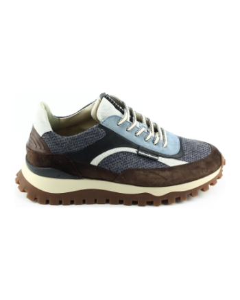 Floris van Bommel SFM-10156 sneakers bruin multi