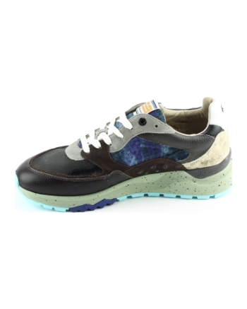 Floris van Bommel SFM-10154 sneakers bruin multi