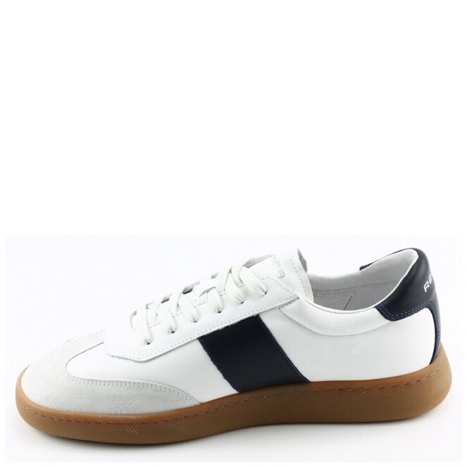 Rehab Rehab zack leather Wit 0781 withe blue Rehab zack leather wit heren sneakers | Theo Jansen Schoenen