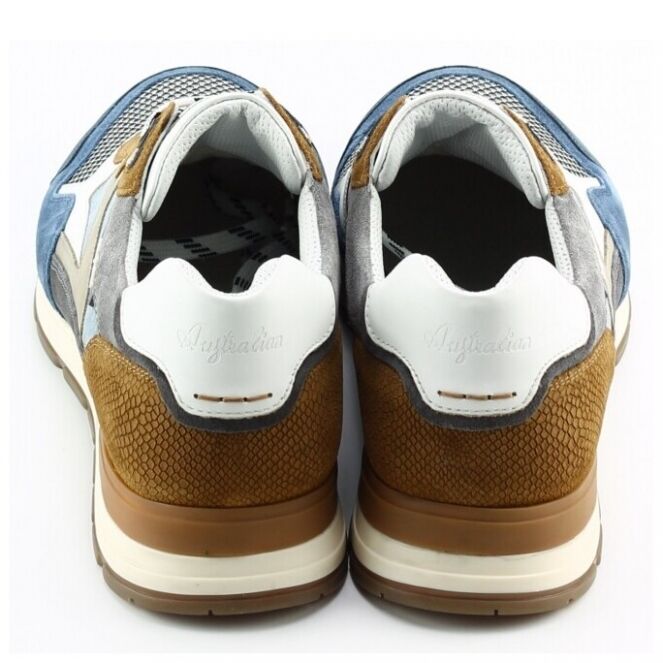 Australian Australian tiago 15.1669.02 Blauw k99 grey tan Australian tiago 15.1669.02 blauw heren sneakers | Theo Jansen Schoenen
