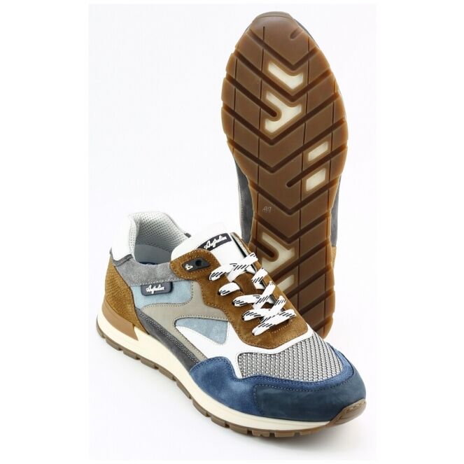 Australian Australian tiago 15.1669.02 Blauw k99 grey tan Australian tiago 15.1669.02 blauw heren sneakers | Theo Jansen Schoenen