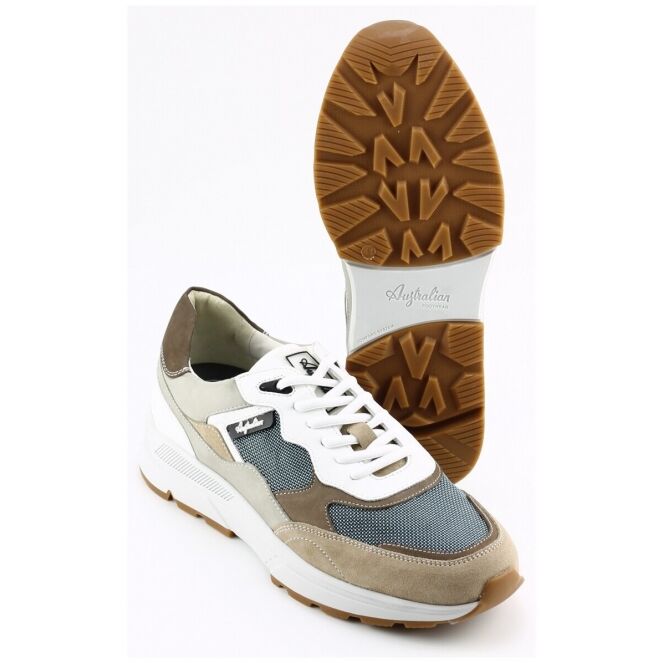 Australian Australian hallifax 16.1713.01 Beige k15 grey beige Australian hallifax 16.1713.01 beige heren sneakers | Theo Jansen Schoenen