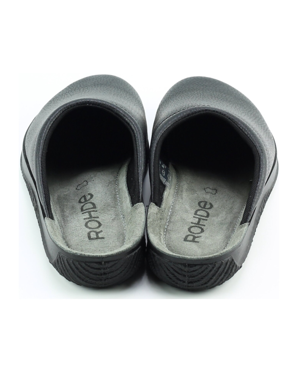 Rohde 1989 zwart heren pantoffels | Theo Jansen Schoenen Rohde 1989 zwart heren pantoffels | Theo Jansen Schoenen