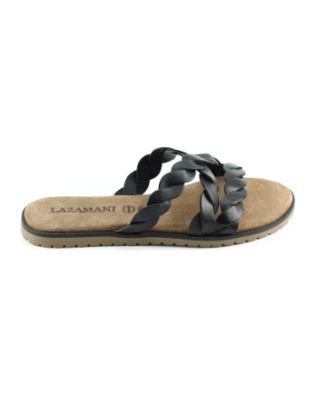 Lazamani 75384 slippers zwart