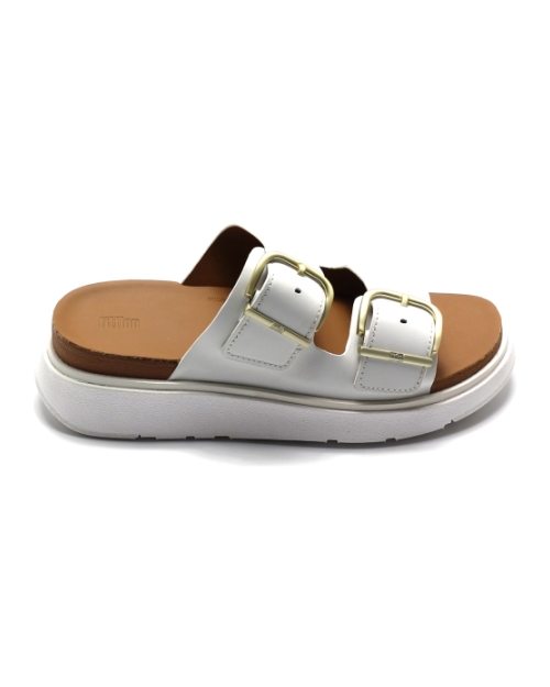 FitFlop TM Gen FF Buckle Two-Bar Slides he8 WIT