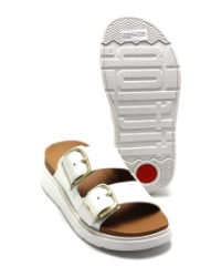 FitFlop TM Gen FF Buckle Two-Bar Slides he8 WIT