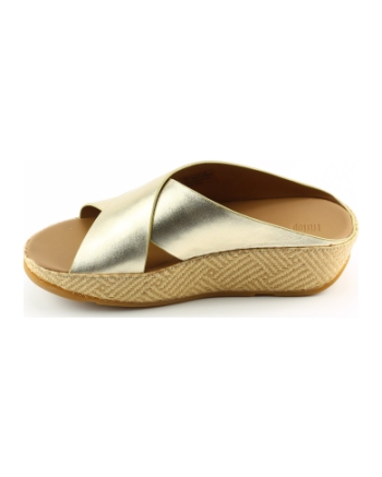 FitFlop TM lulu luc graphic weave slippers goud