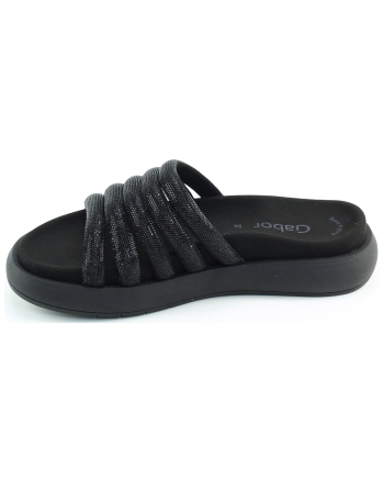 Gabor 83.752.87 slippers zwart combinatie