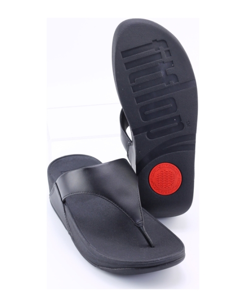FitFlop TM Lulu Leather Toepost I88 ZWART
