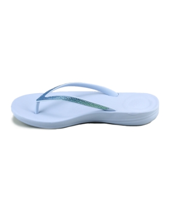 FitFlop TM DG5 Iqushion ombre sparkle slippers blauw