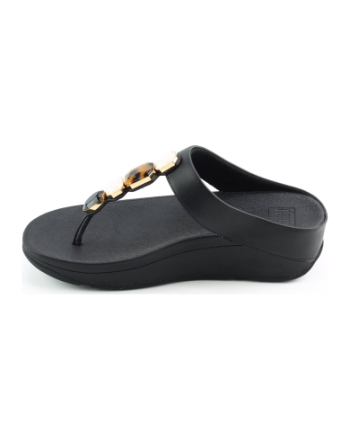 FitFlop TM Fino Multi Stone iu9 slippers zwart