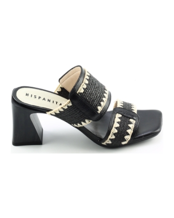 Hispanitas 253946 slippers zwart combinatie