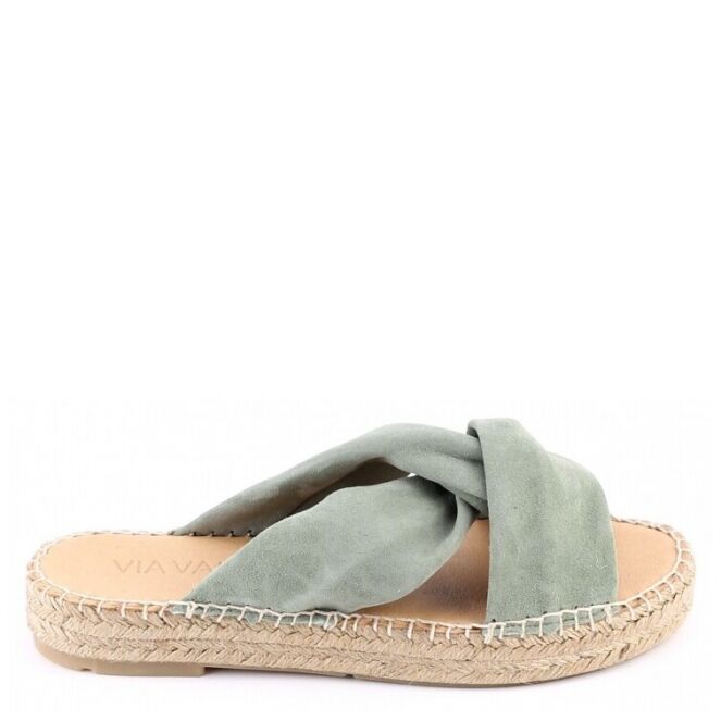Via Vai 58019 Mondi groen dames slippers Theo Jansen Schoenen