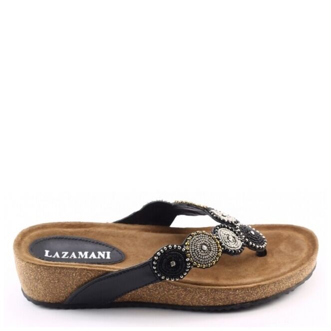 Bediening mogelijk Terminologie voorjaar Lazamani 75455 zwart dames slippers | Theo Jansen Schoenen