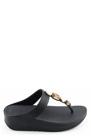 FitFlop TM FitFlop TM Fino Multi Stone iu9 Zwart 090 all black FitFlop TM FitFlop TM Fino Multi Stone iu9 Zwart 090 all black