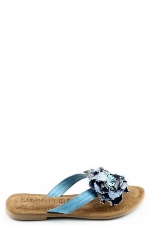 Lazamani Lazamani jeans multi slipper Blauw jeans