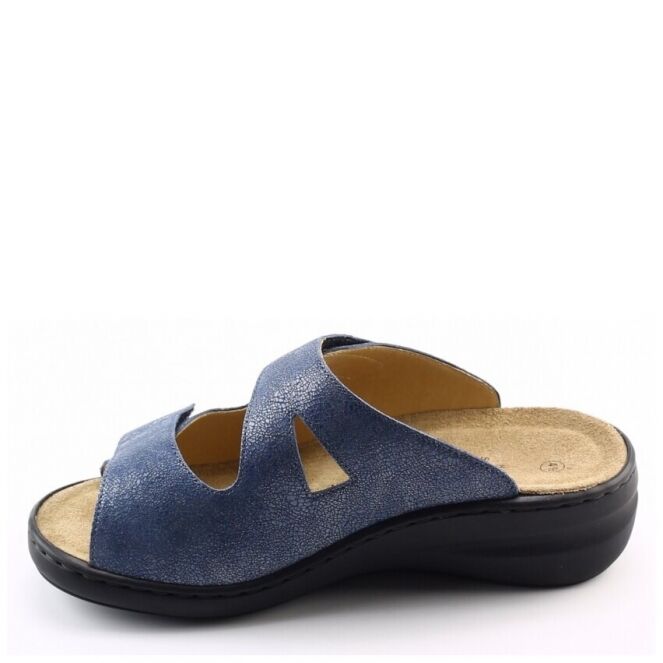 Solidus 21143 blauw dames slippers Theo Jansen Schoenen