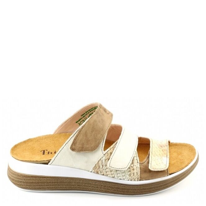 Oxideren Afwijzen Ter ere van Think 3-000444 beige dames slippers | Theo Jansen Schoenen