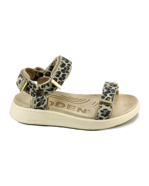 Woden line suede BEIGE MULTI