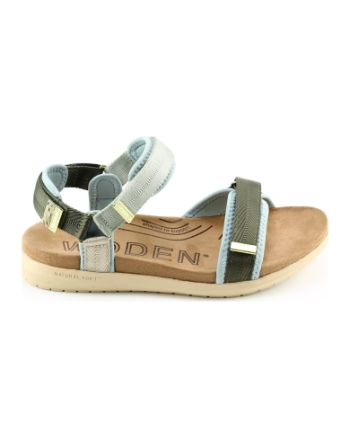 Woden line lite sandalen bruin multi