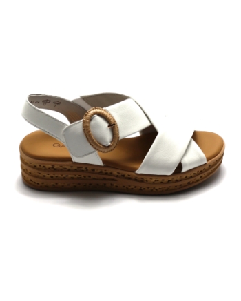 Gabor 84.556.20 sandalen wit combinatie