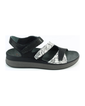 Think 3-000585 sandalen zwart combinatie