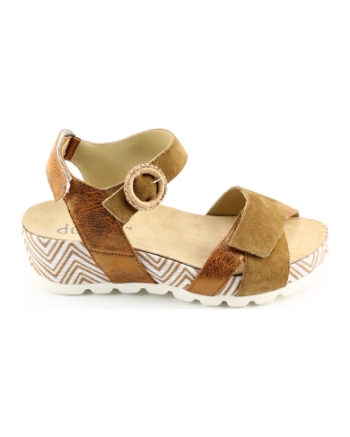 Durea 7425 028 sandalen cognac