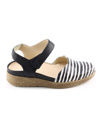 Durea 5923 575 sandalen zwart combinatie