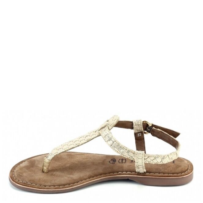 lanthaan Dollar Flitsend Lazamani 75615 goud dames sandalen | Theo Jansen Schoenen