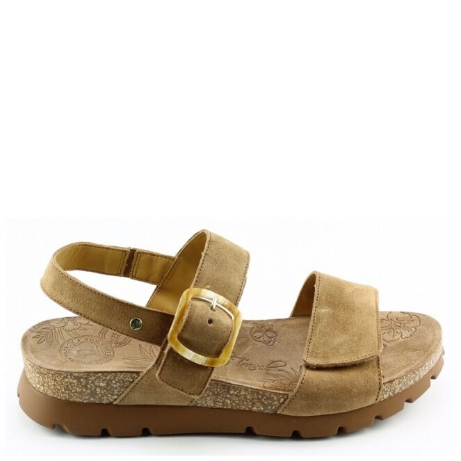 Panama Jack Panama Jack Sara b1 Beige cuero bark Panama Jack Sara b1 beige dames sandalen | Theo Jansen Schoenen