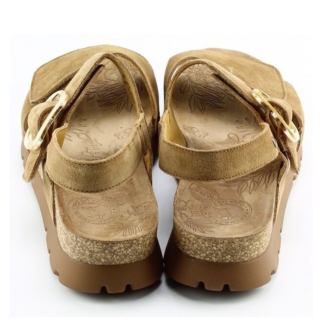 Panama Jack Panama Jack Sara b1 Beige cuero bark Panama Jack Sara b1 beige dames sandalen | Theo Jansen Schoenen