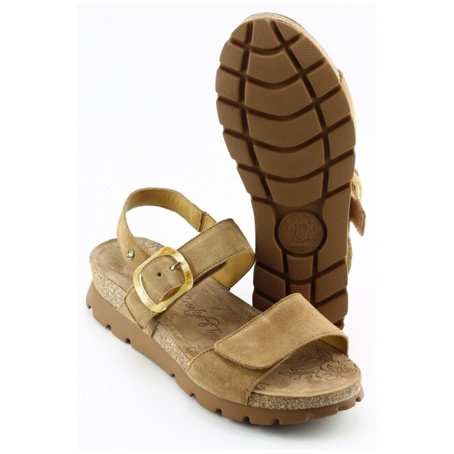 Panama Jack Panama Jack Sara b1 Beige cuero bark Panama Jack Sara b1 beige dames sandalen | Theo Jansen Schoenen