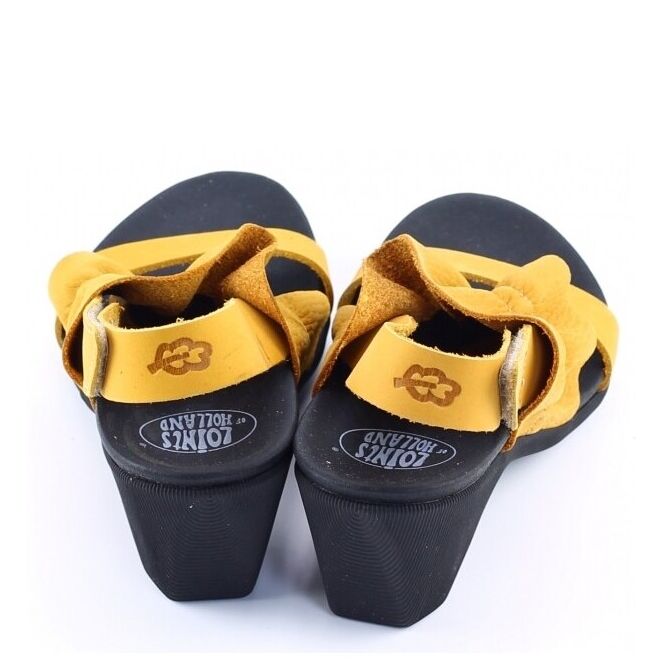Wat Parel Dragende cirkel Loints 52200 kade geel dames sandalen | Theo Jansen Schoenen