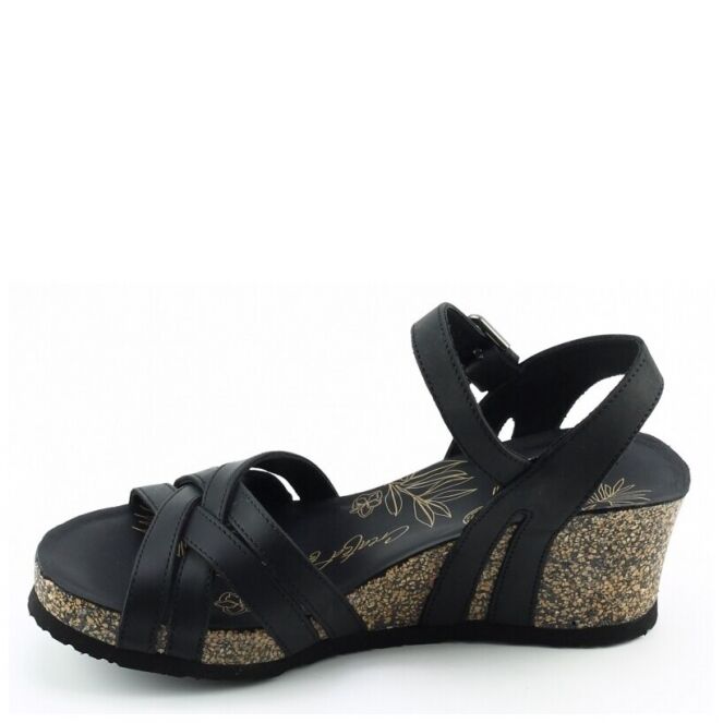 Panama Jack Panama Jack Vera basics b1 Zwart negro black Panama Jack Vera basics b1 zwart dames sandalen | Theo Jansen Schoenen