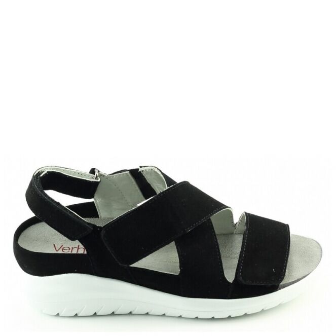 Verhulst lana 1361 146 186 zwart dames sandalen Theo Jansen Schoenen