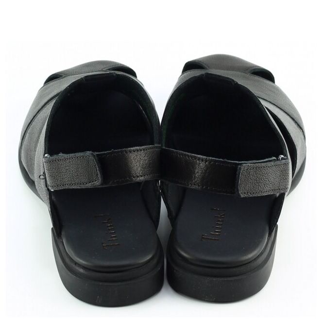 Think Think 3-001343 Zwart black Think 3-001343 zwart dames sandalen | Theo Jansen Schoenen