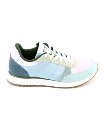 Woden ronja sneakers blauw combinatie