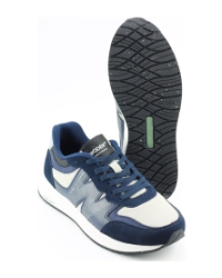 Woden Rigmore reflective Donkerblauw