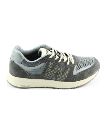 Woden rigmore open mesh sneakers grijs