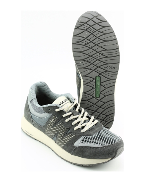 Woden rigmore open mesh Grijs