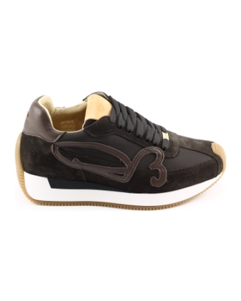 Fred de la bretoniere 1000753 Yentl sign sneakers donkerbruin