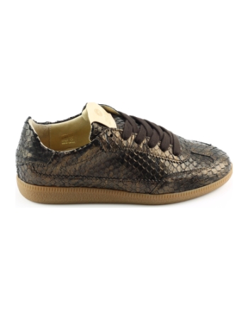 Fred de la bretoniere 100545 pearl base sneakers donkerbruin