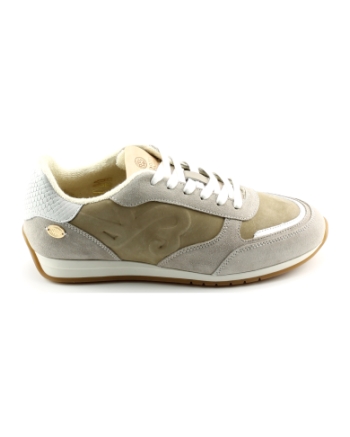 Fred de la bretoniere vlora sign nub sneakers beige