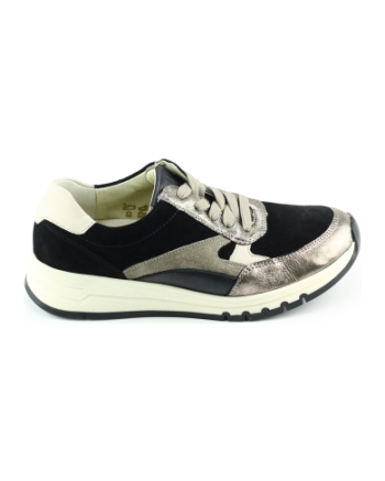 Waldlaufer 957003 sneakers zwart combinatie