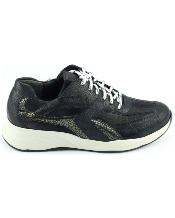 Durea 6316 605 sneakers zwart combinatie