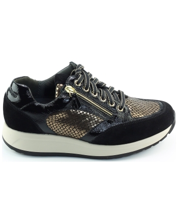 Durea 6322 608 sneakers zwart combinatie