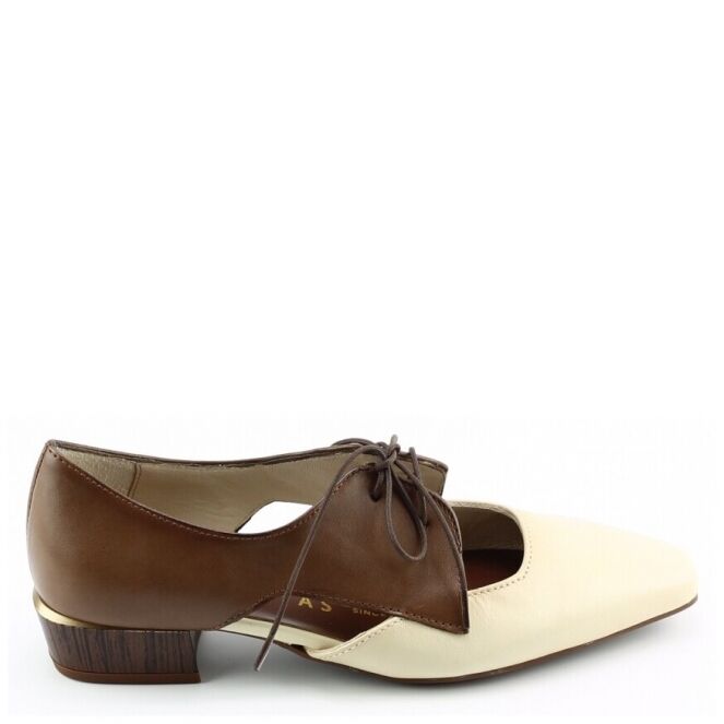 Hispanitas Hispanitas 264628 Bruin butter avelana Hispanitas 264628 bruin dames veterschoenen | Theo Jansen Schoenen